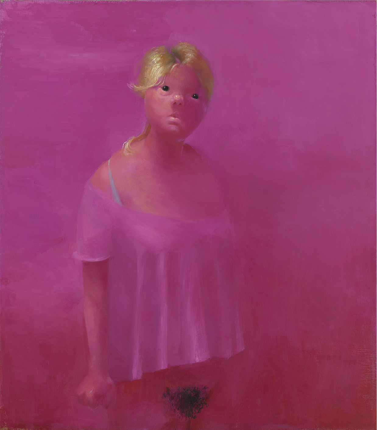 Lisa Yuskavage, <em>The Ones That Don't Want To: Bad Baby</em>, 1991, Oil on linen, 86,7 x 76,2 cm. Private Collection